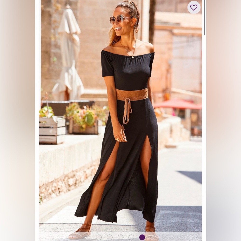 Elegant Off Shoulder Maxi Dress